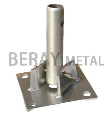 Pelat dasar aluminium logam dan perancah kepala Anda